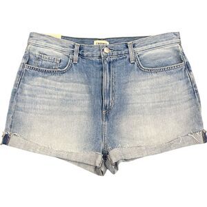 NWT L’AGENCE Paris JAZZ High Rise Shorts w/ Cuff 2” Women’s Size 32 100% Cotton